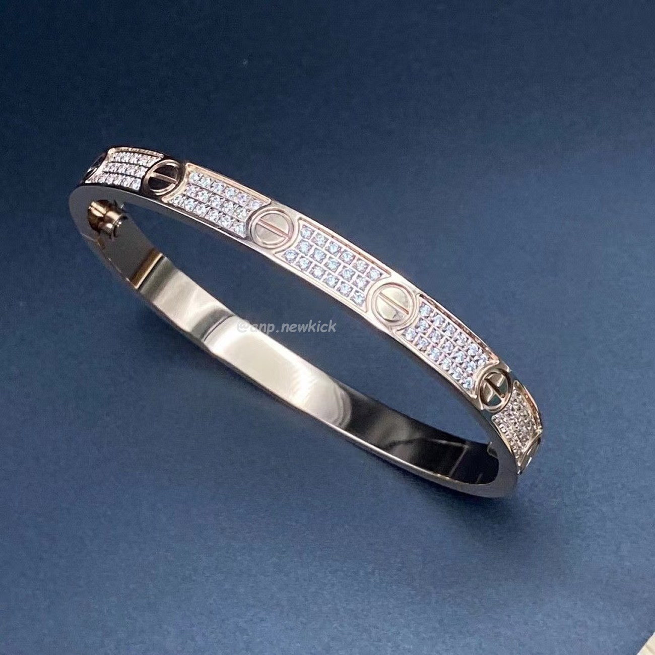 Cartier Bracelet Wide Version Full Sky Star Gold Rose Gold Platinum (4) - newkick.app